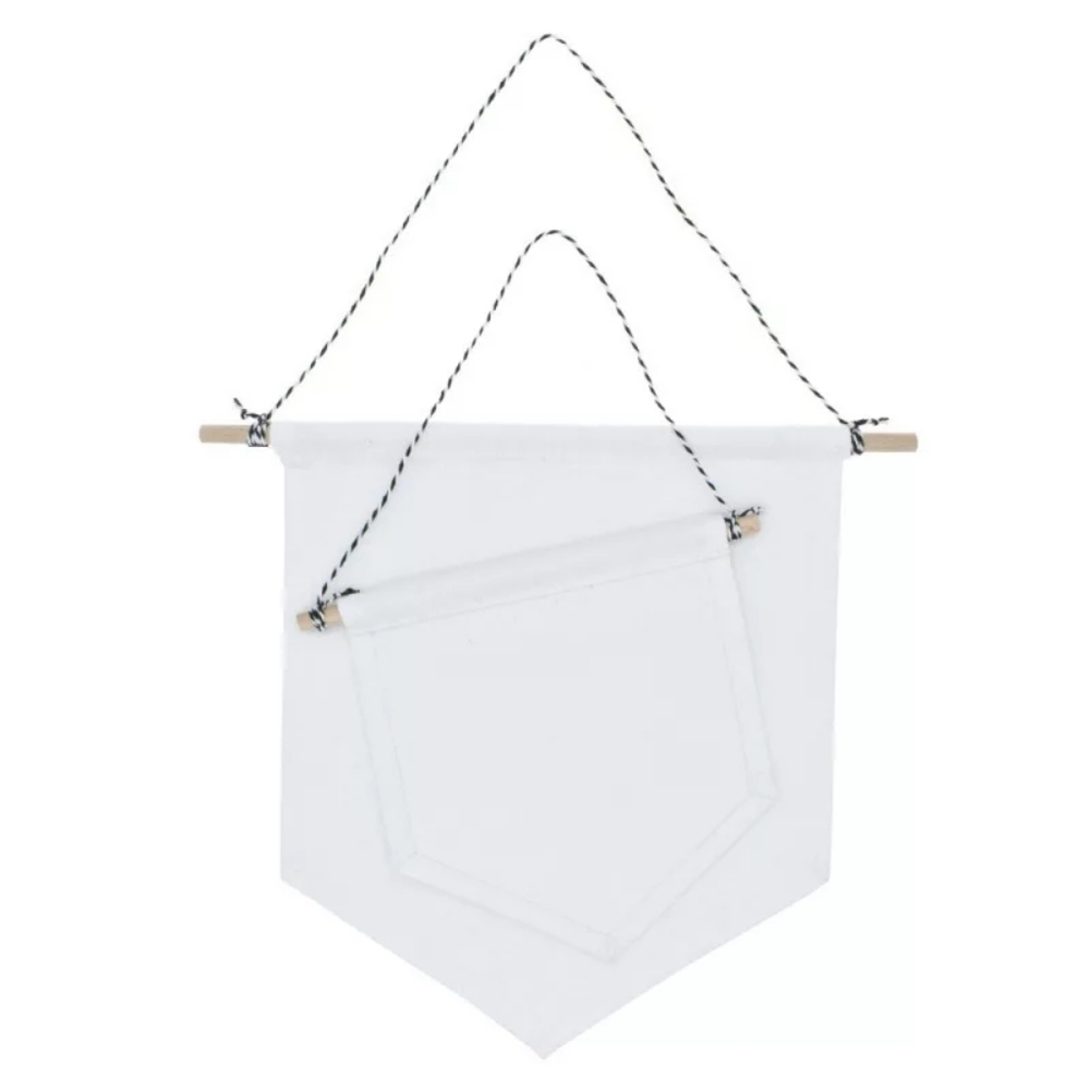 Blank Cotton Hanging Pennant Banner ✴ - Picture 6 of 8